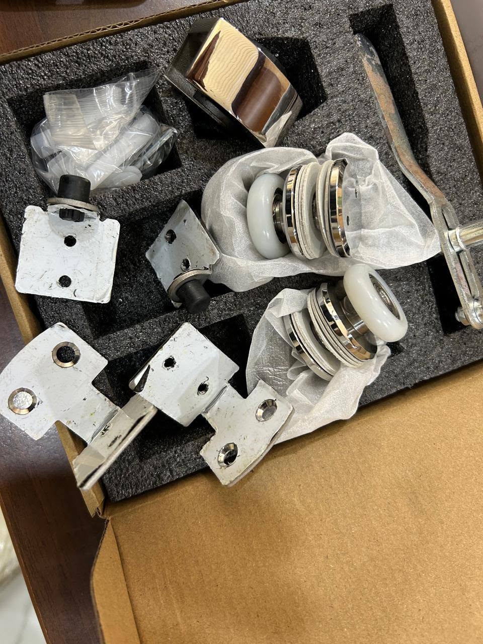 Sliding glass door hardware kit